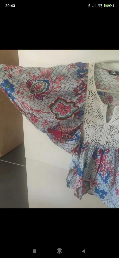 Top chemisier floral bordado M da Zara – photo 7